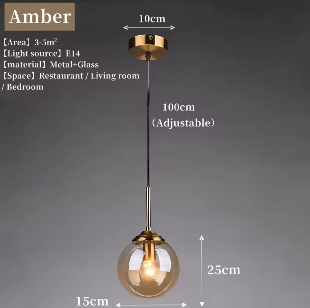 Modern Nordic Glass Pendant Light