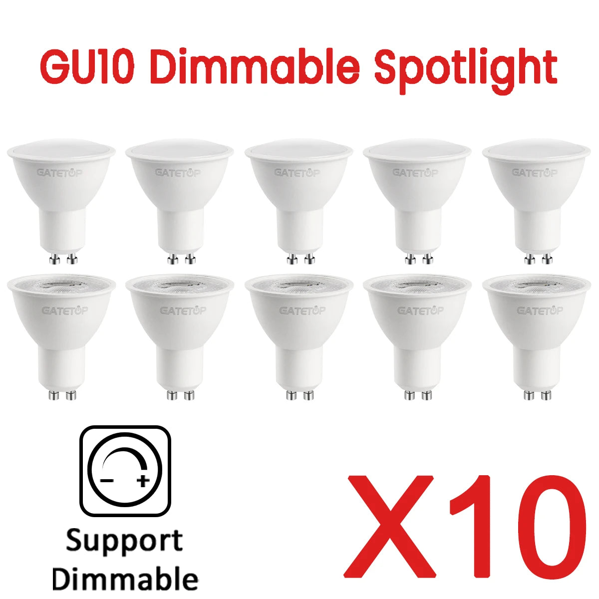 Découvrez ces ampoules LED GU10 dimmables, conçues pour offrir un éclairage puissant tout en réduisant votre consommation d’énergie.
Disponibles en 3W, 5W, 7W et 9W, elles peuvent facilement remplacer une ampoule halogène de 30W à 50W.