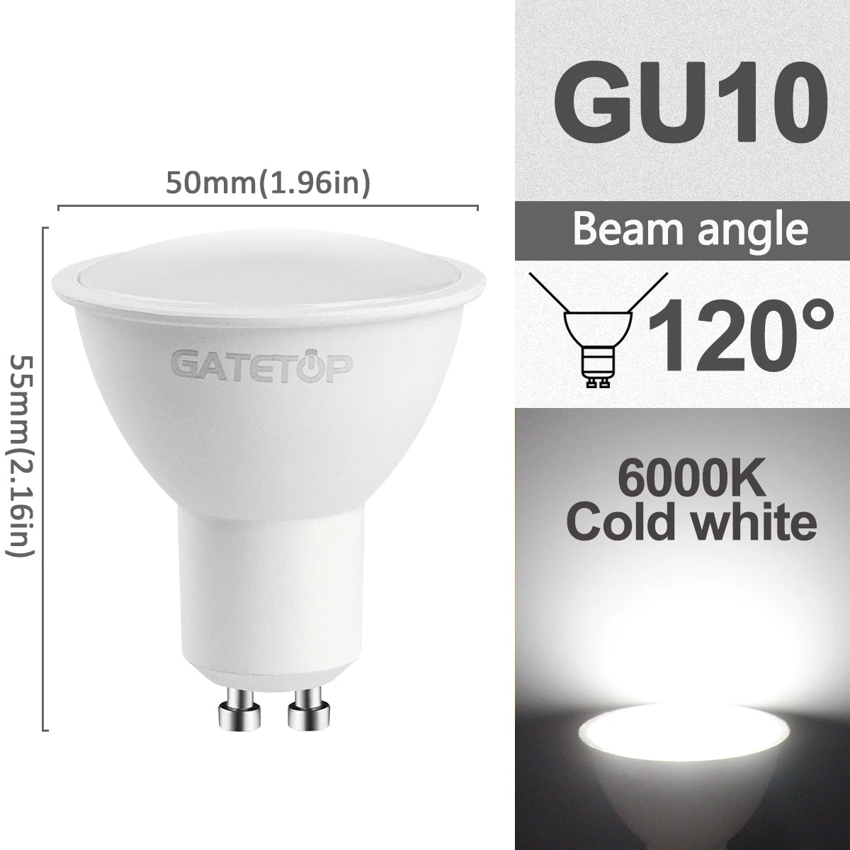 Découvrez ces ampoules LED GU10 dimmables, conçues pour offrir un éclairage puissant tout en réduisant votre consommation d’énergie.
Disponibles en 3W, 5W, 7W et 9W, elles peuvent facilement remplacer une ampoule halogène de 30W à 50W.