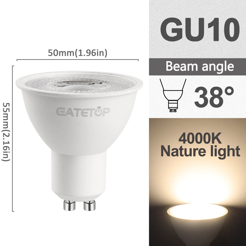 Ampoules LED GU10 Dimmables 3W-9W