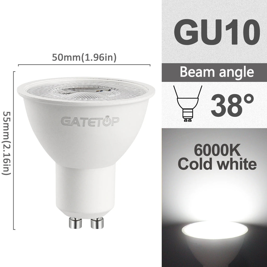 Ampoules LED GU10 Dimmables 3W-9W