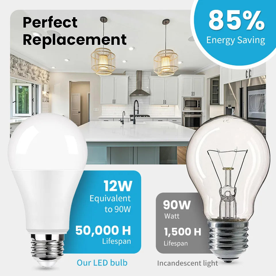Découvrez notre pack de 10 ampoules LED E27 haute performance, compatibles avec une tension de AC110V / 220V.
Disponibles en plusieurs puissances (3W, 6W, 9W, 12W, 15W, 18W, 20W), ces ampoules garantissent un éclairage puissant tout en consommant très peu