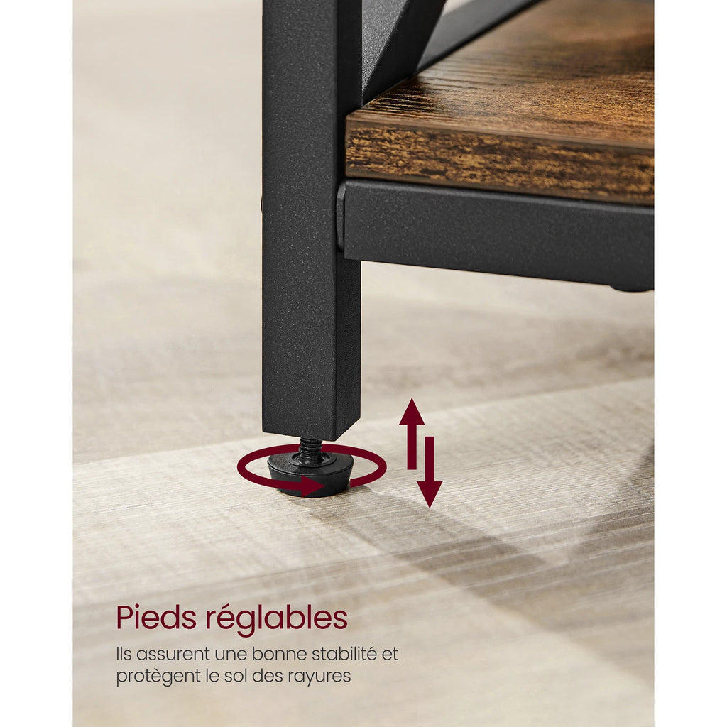 Table Basse Plateau Relevable Industrielle